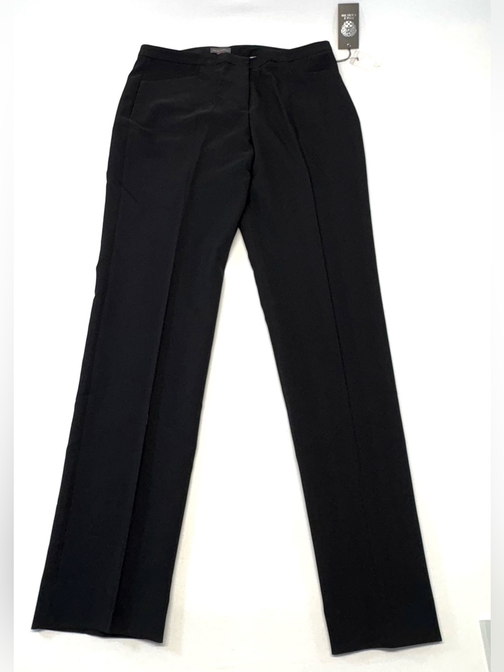 NWT Vince Camuto Rich Black Essentials Crepe Trouser Dress Pants - Size 8